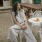 Ines Pant - Charcoal Stripe