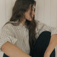 Britta Shirt - Linen Vintage Stripe
