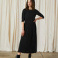 Knit Pleated Midi Skirt - Black