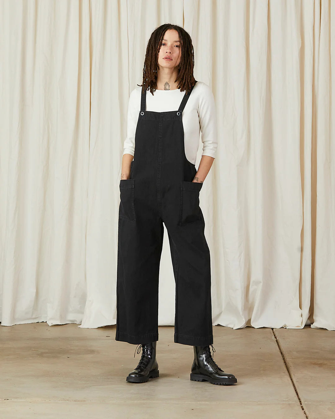 Overall Jumper - Faded Black