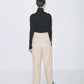 Roll Neck Jersey Top - Black