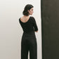 Cropped Workwear Pants - Navy