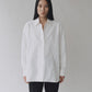 Crinkled Oversized Shirt - White