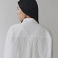 Crinkled Oversized Shirt - White