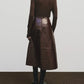 Wool Tencel Crew Neck - Brown