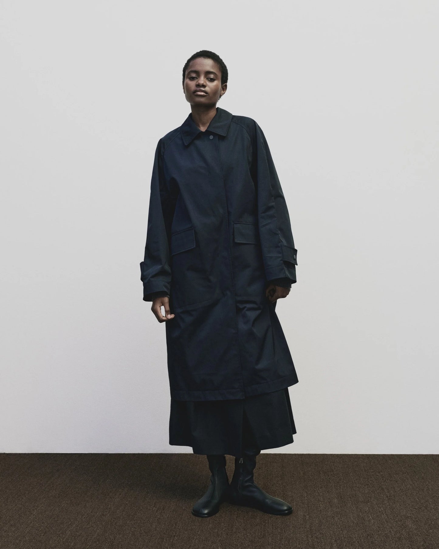 Oversized Trench - Navy