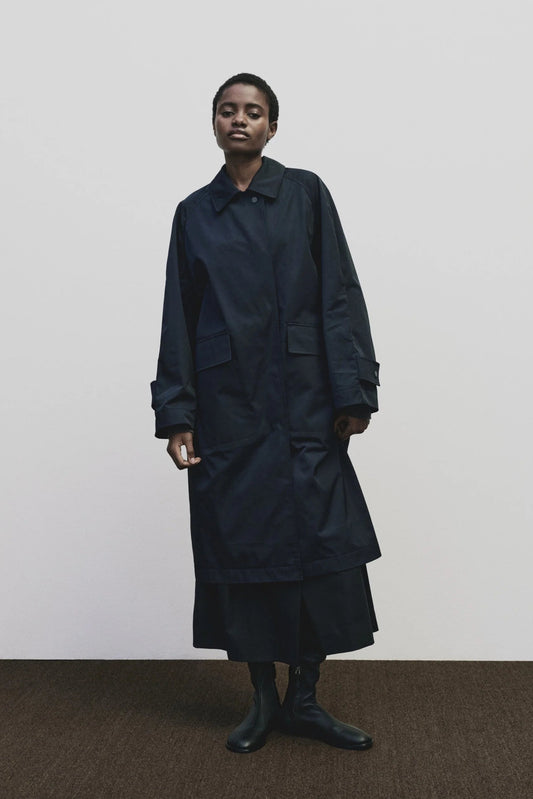 Oversized Trench - Navy