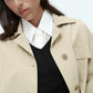 Linen Blend Work Jacket - Beige