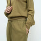 Linen Blend Cropped Pants