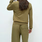 Linen Blend Cropped Pants