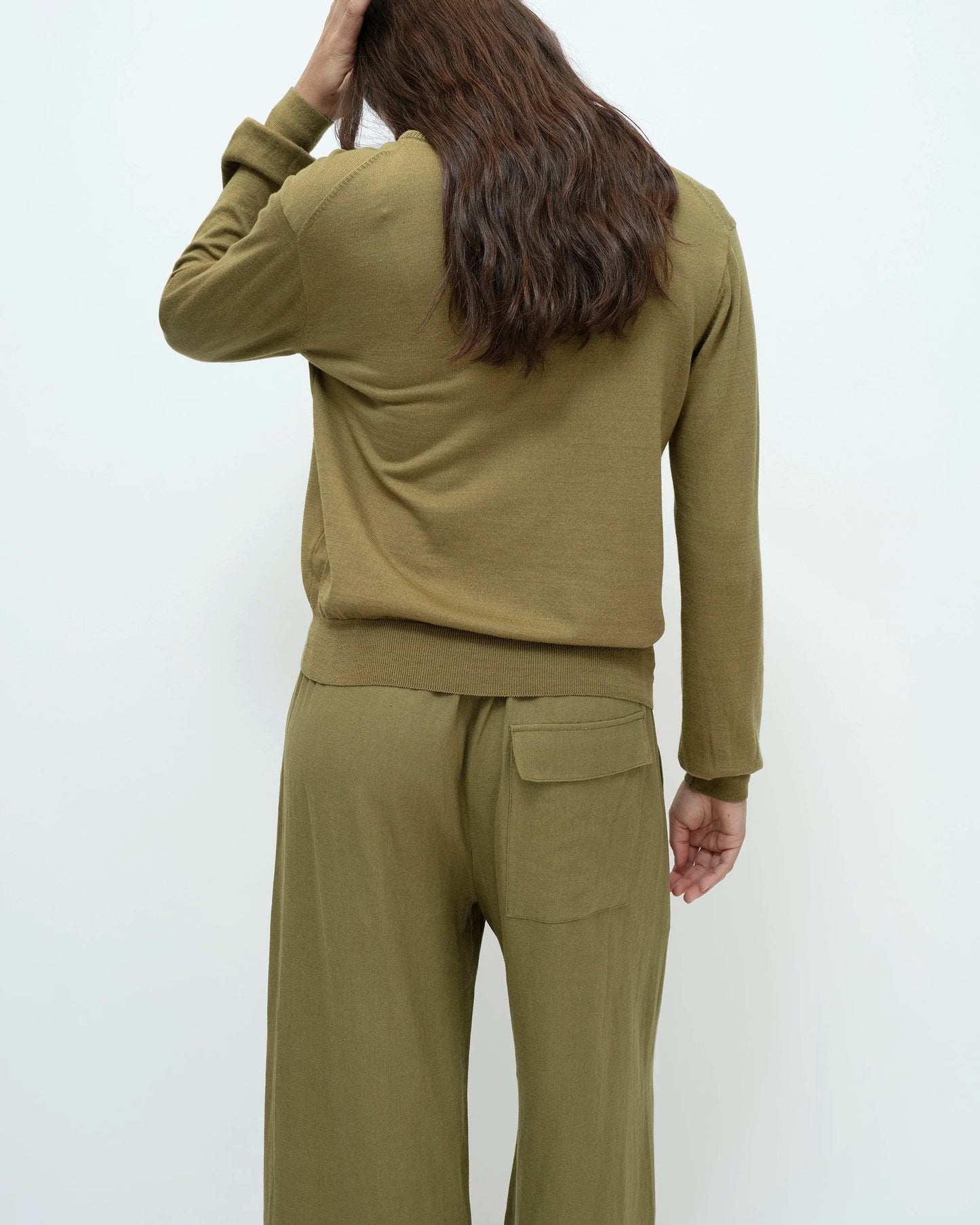 Linen Blend Cropped Pants