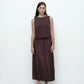 Boat Neck Tank - Dark Brown