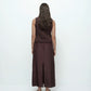 Boat Neck Tank - Dark Brown