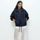 Shirred Anorak - Navy