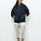 Shirred Anorak - Navy