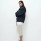 Shirred Anorak - Navy