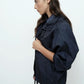 Shirred Anorak - Navy