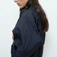 Shirred Anorak - Navy