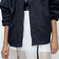 Shirred Anorak - Navy