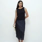 Boat Neck Knit Tank - Navy