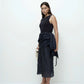 Boat Neck Knit Tank - Navy