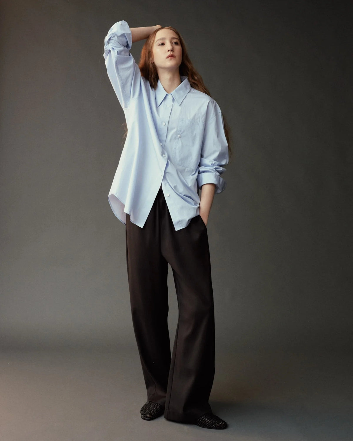 Oversized Shirt - Light Blue