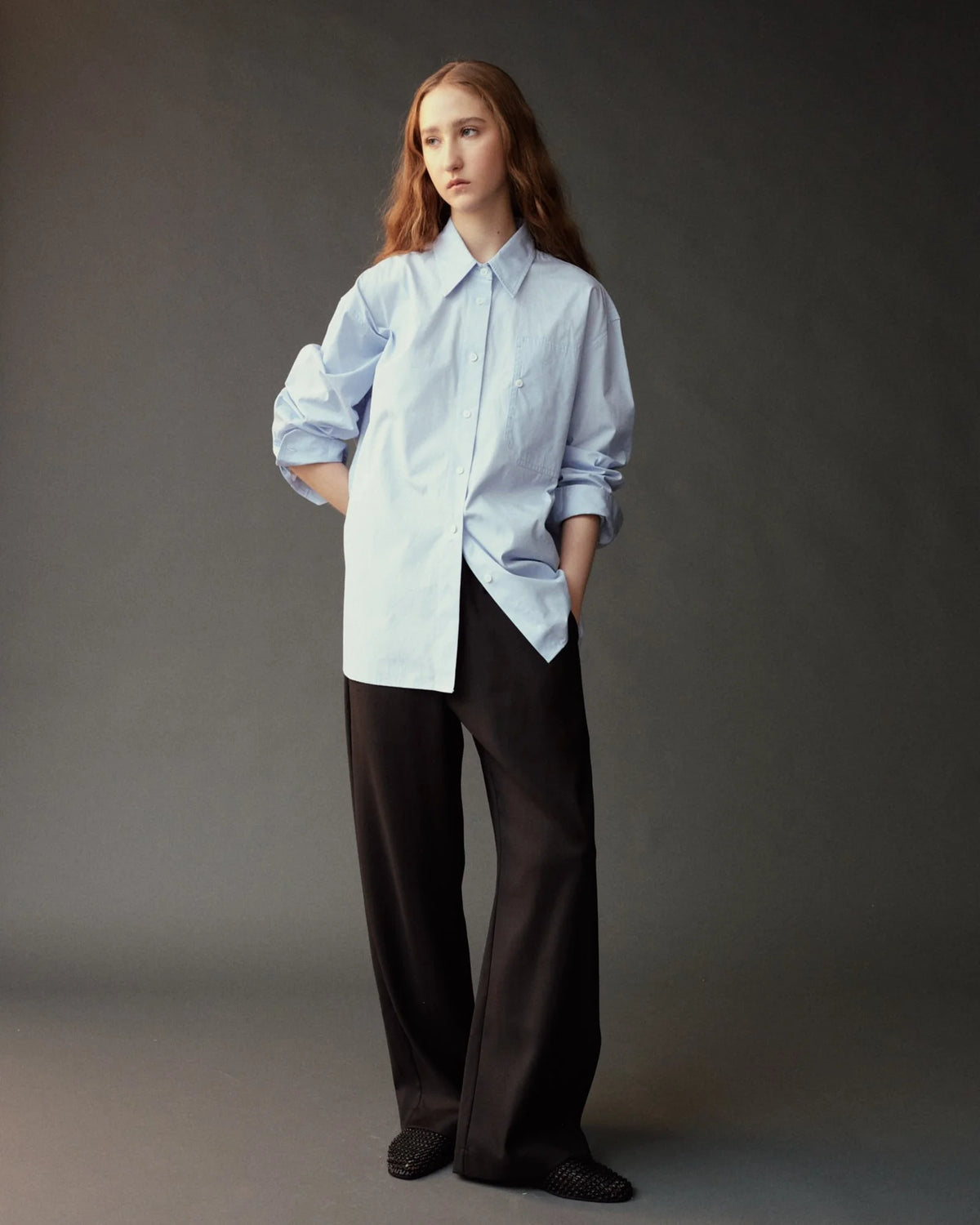 Oversized Shirt - Light Blue