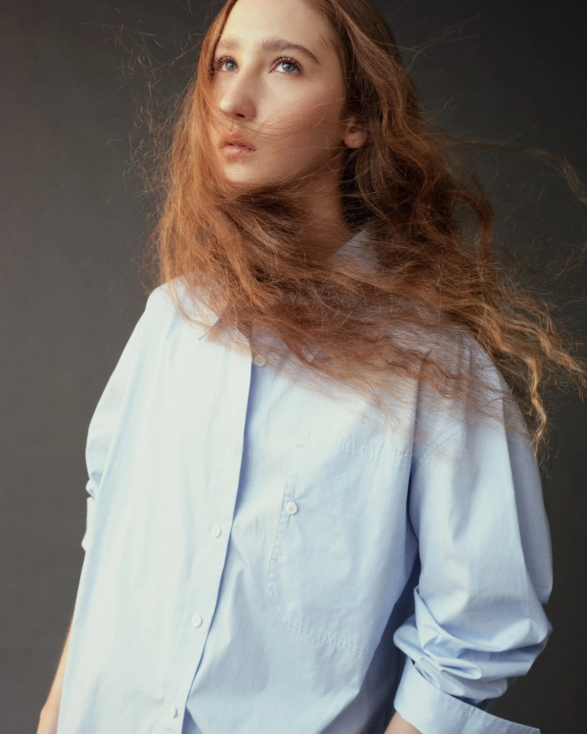 Oversized Shirt - Light Blue