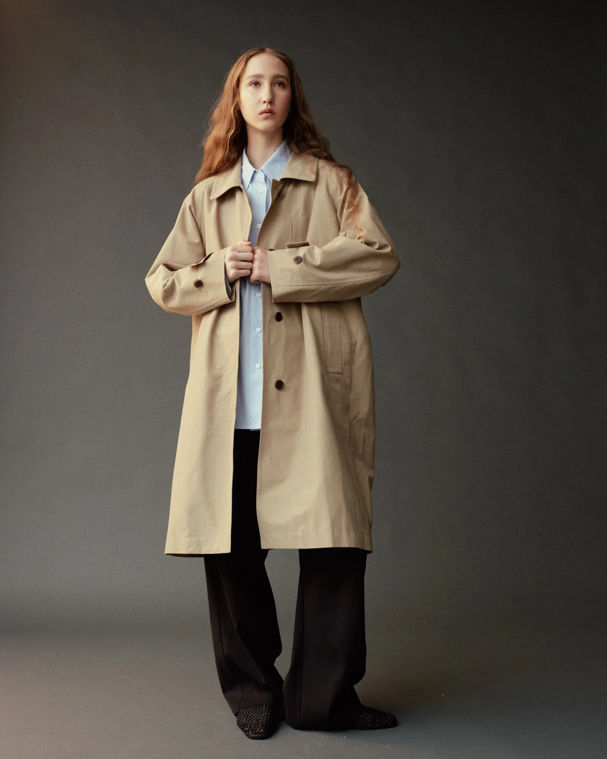 Single Breasted Trench Coat