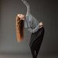 Mock Neck Cardigan - Gray