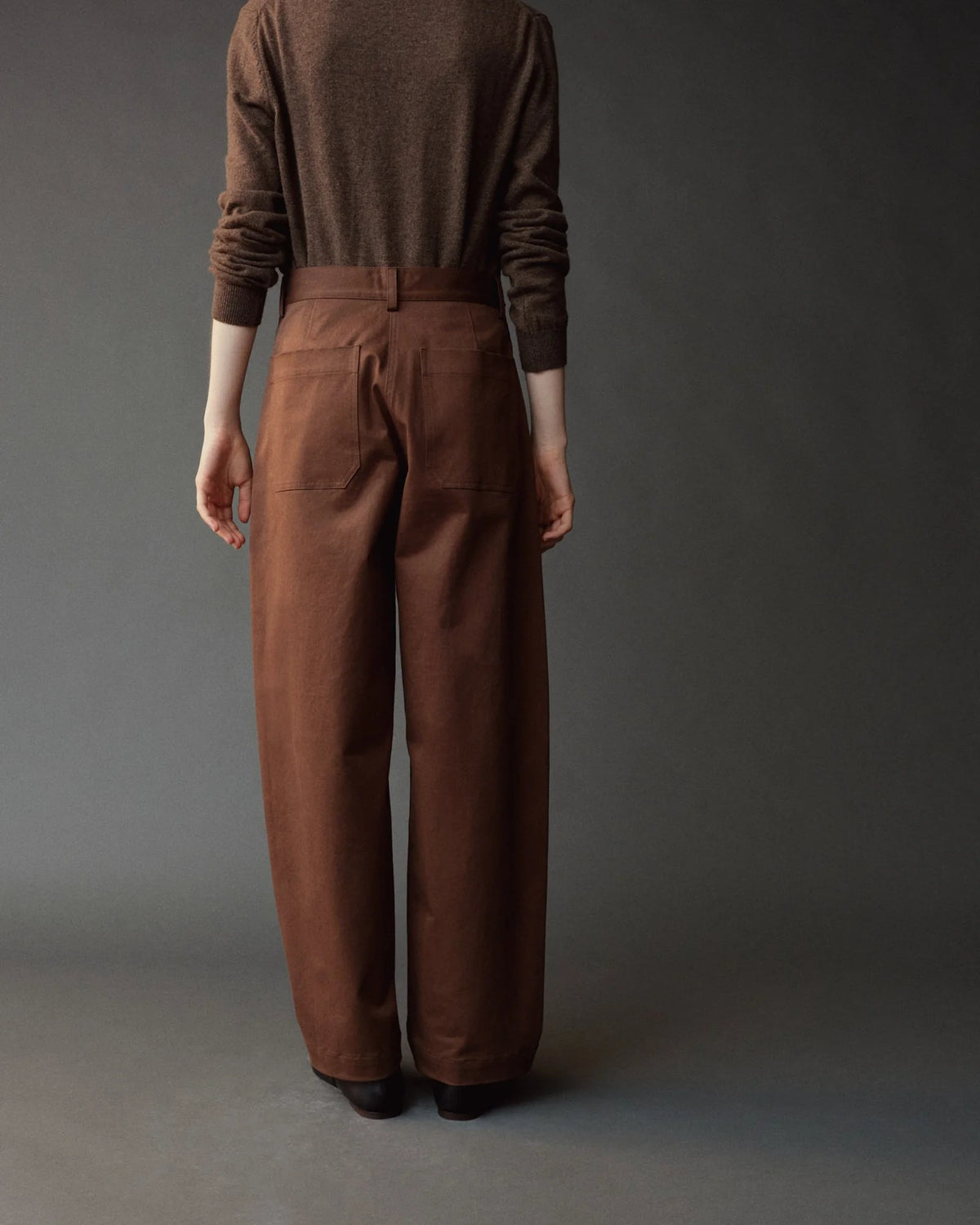 Cotton Barrel Leg Pant