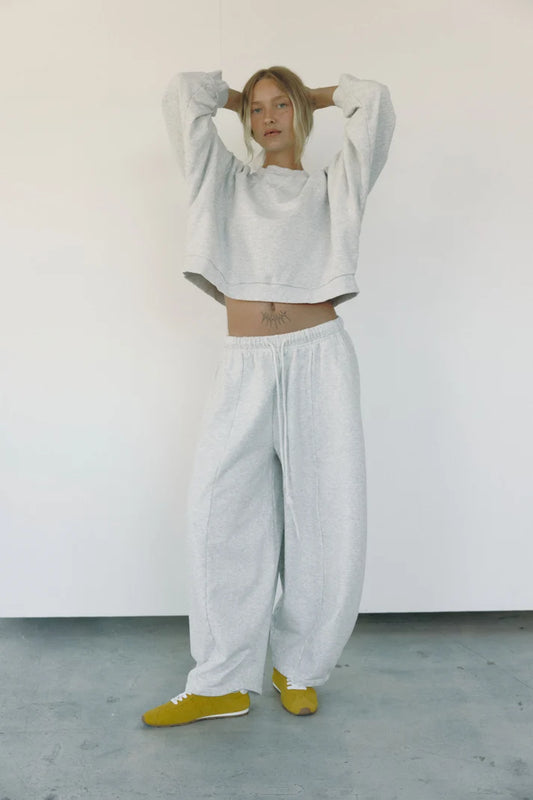 The Barrel Sweat Pant - Grey