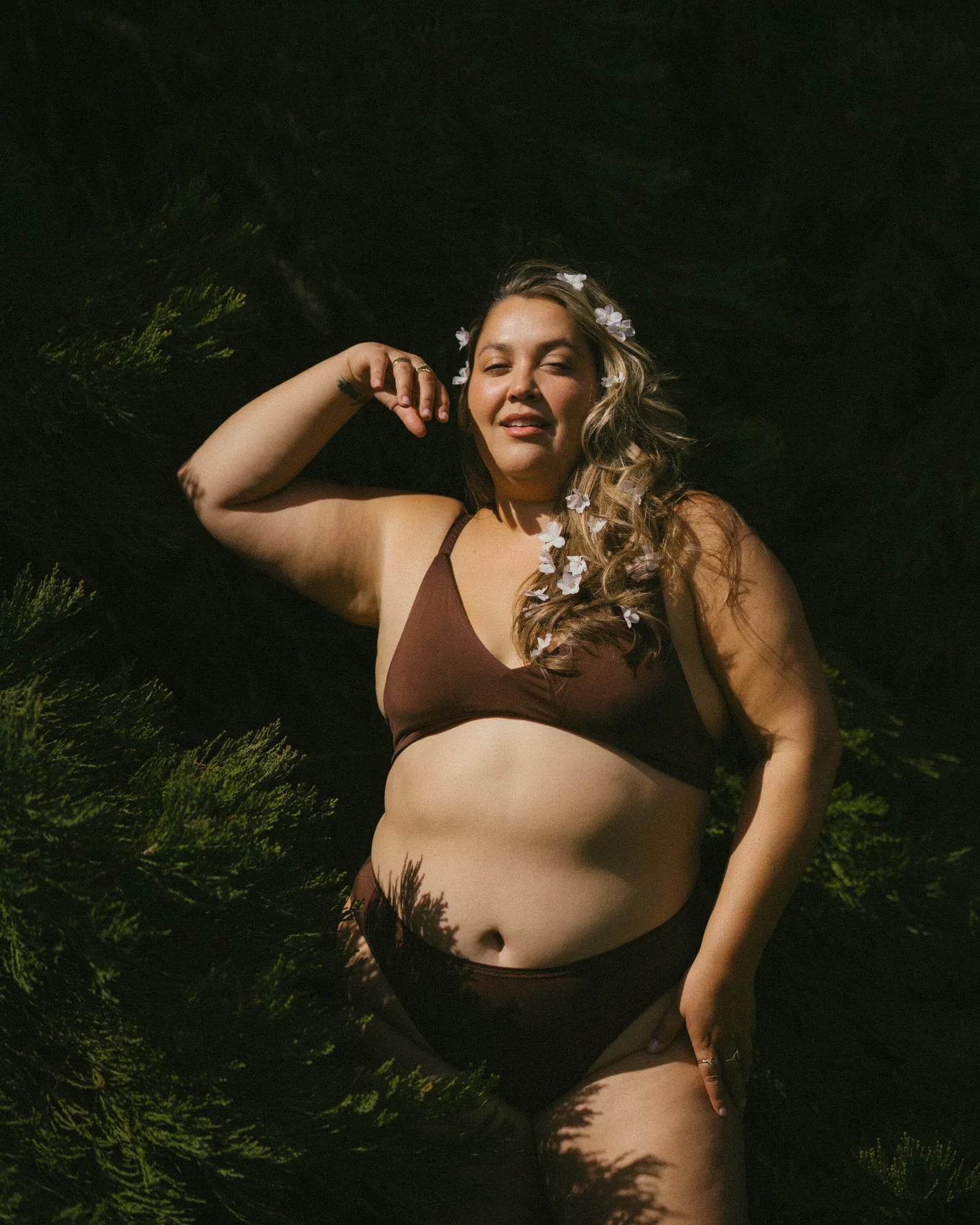 Triangle Bra - Brown