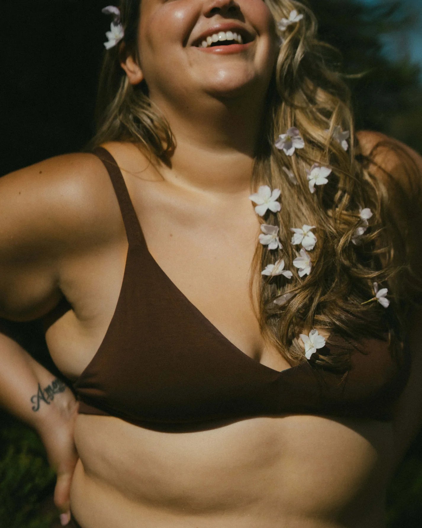 Triangle Bra - Brown
