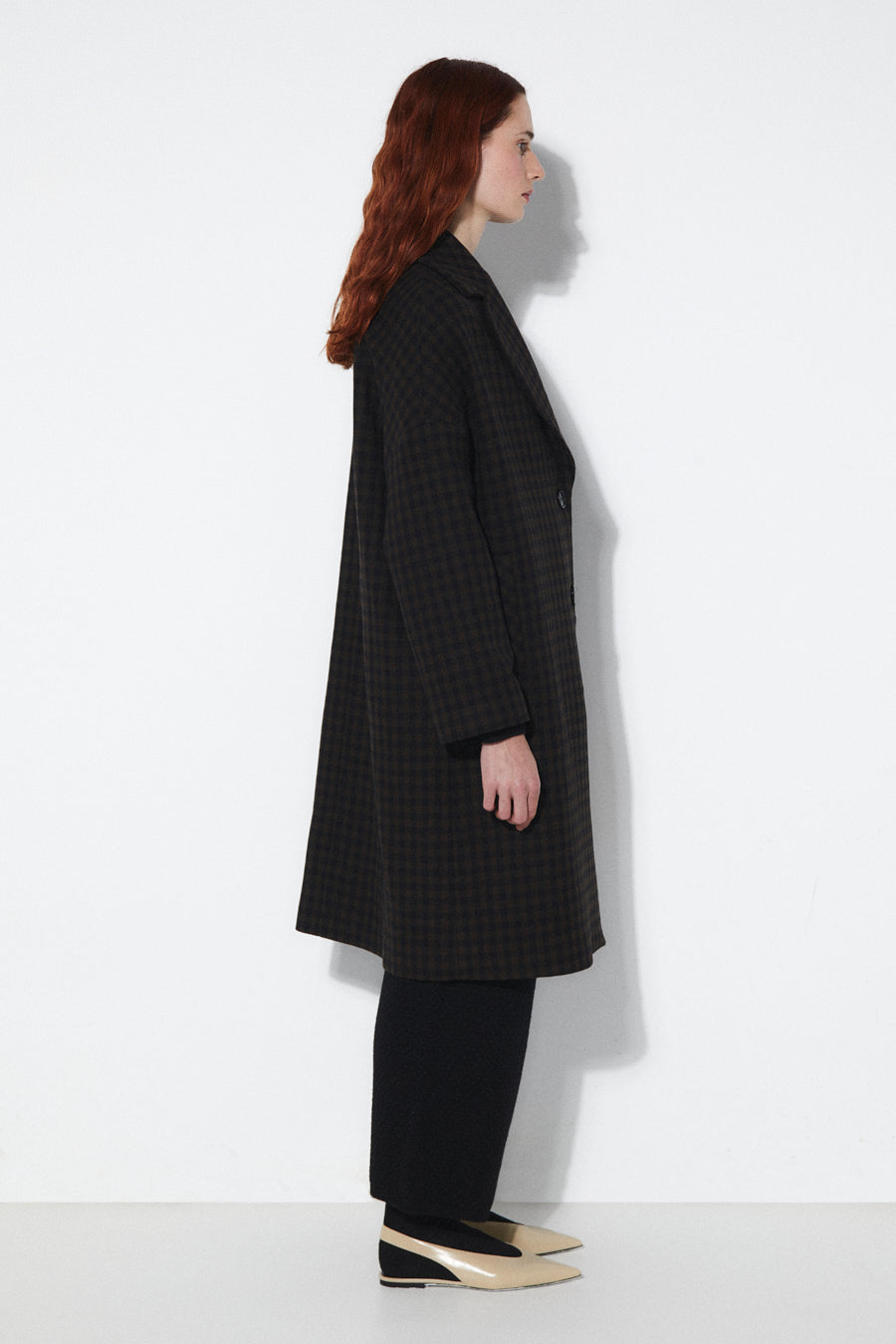Hyat Coat - Brown Checkered