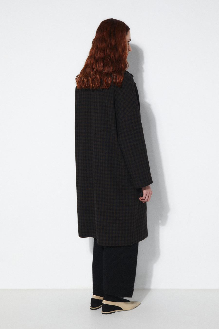 Hyat Coat - Brown Checkered