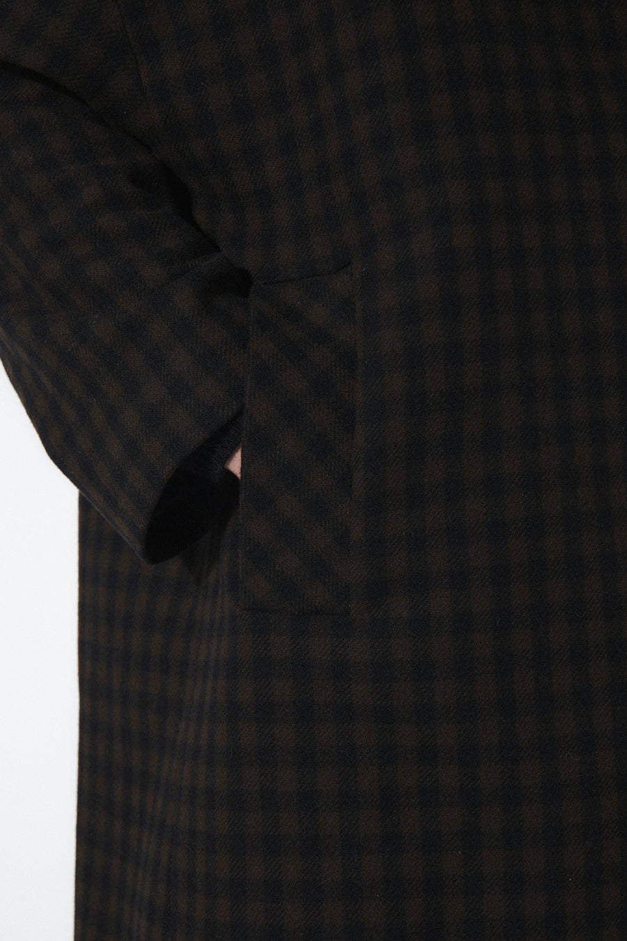 Hyat Coat - Brown Checkered