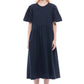 Spring Garden 2.0 Dress - Navy Seersucker