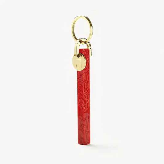 Bar Keychain in Poppy