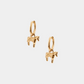 Lunar Horse Hoops - 14k gold plated brass