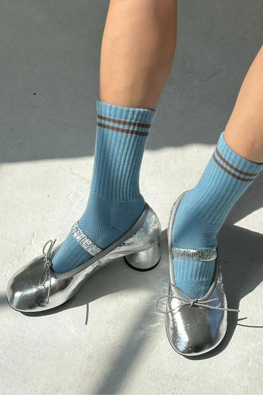 Boyfriend Socks - Powder Blue