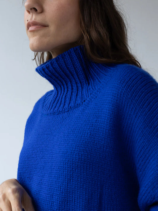 Rhys Turtleneck in Cobalt