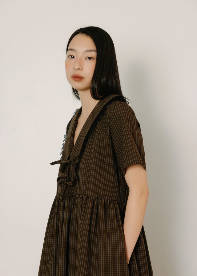 Shiloh Dress - Toasted Gingham