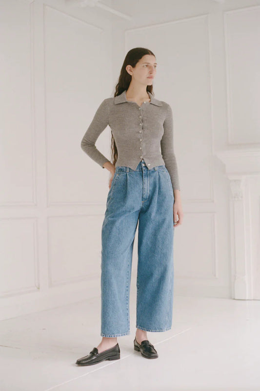 Selma Cardigan - Melange Grey
