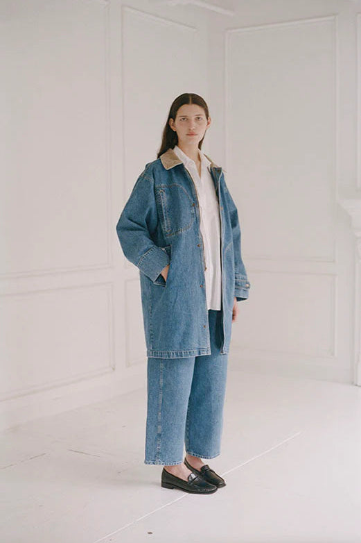 Town and Country Coat - Medium Blue