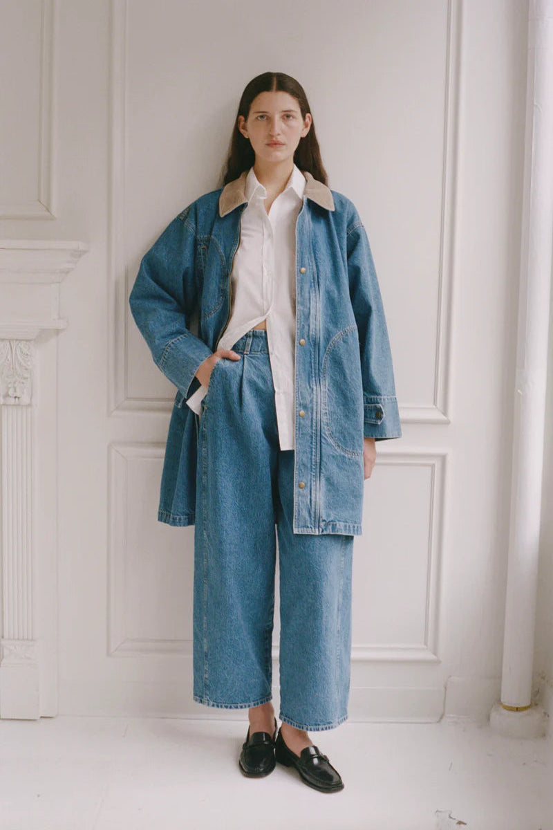 Town and Country Coat - Medium Blue