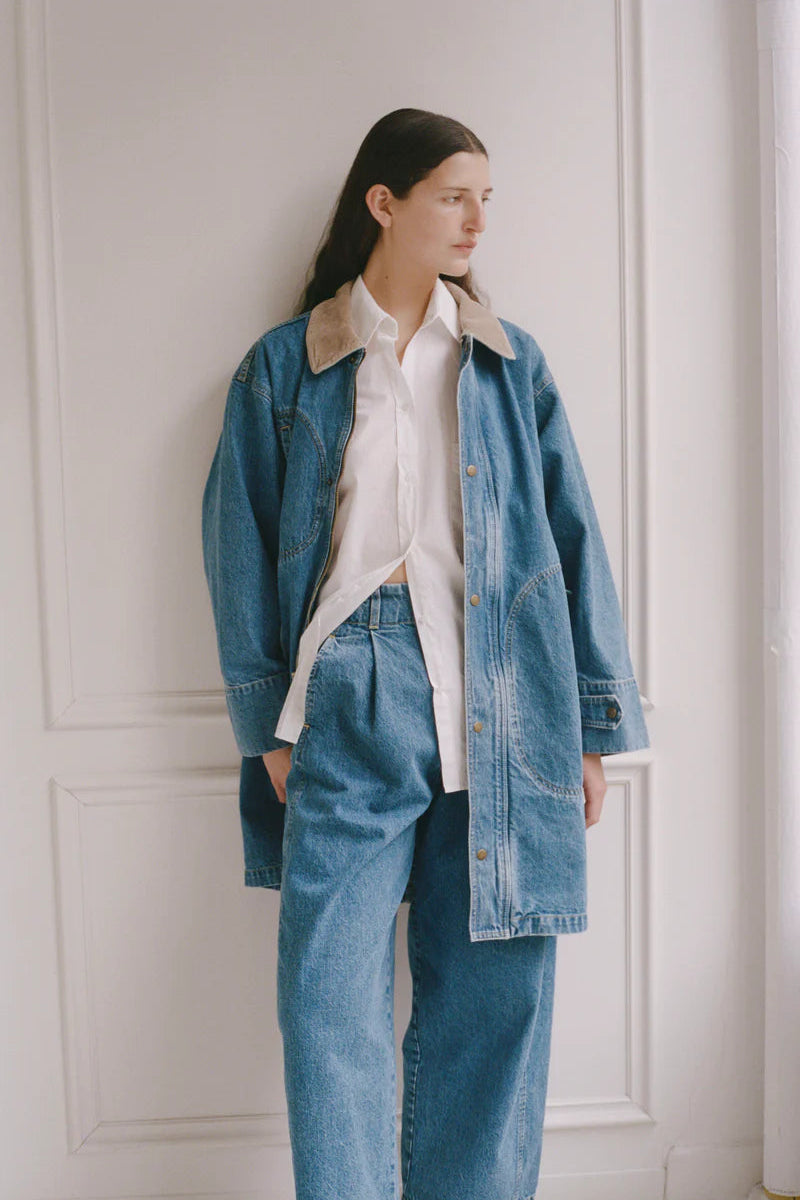 Town and Country Coat - Medium Blue