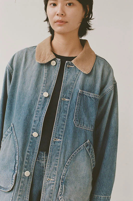 Painter Coat Denim in Vintage Wash
