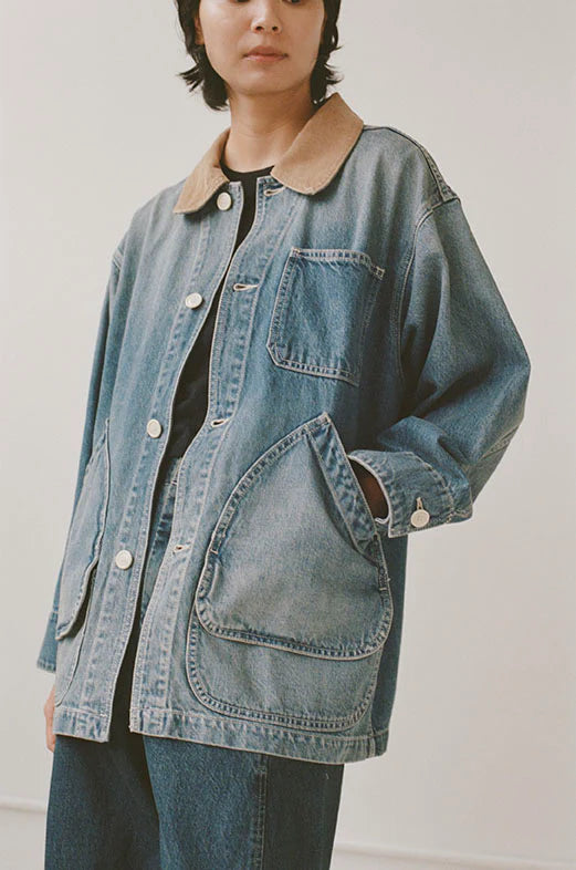 Painter Coat Denim in Vintage Wash