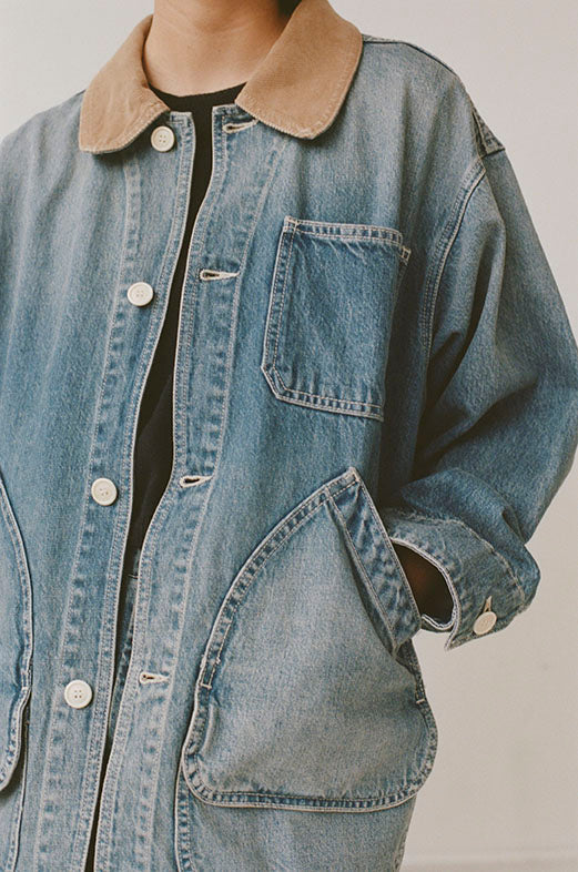 Painter Coat Denim in Vintage Wash